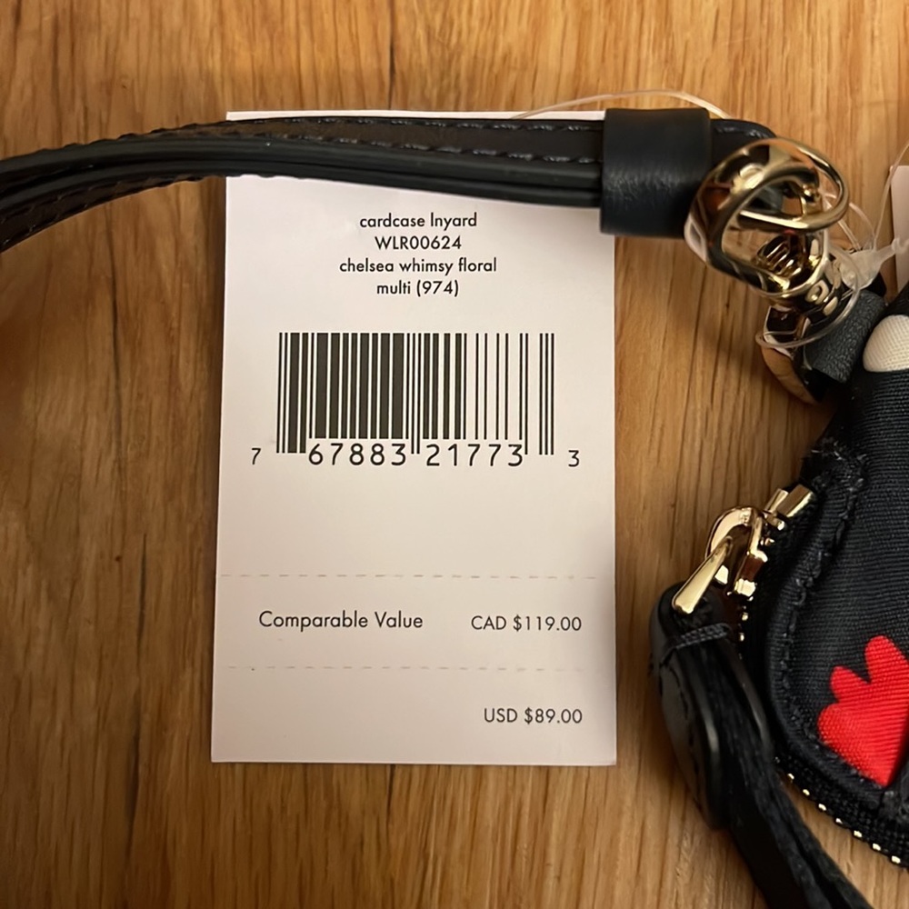 NWT Kate Spade floral cardcase lanyard - Picture 4 of 5